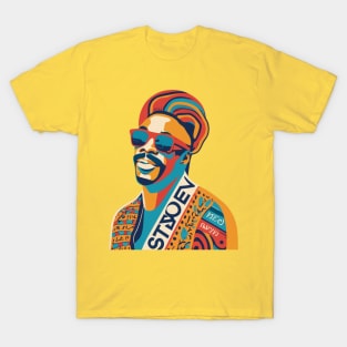 Stevie Wonder WPAP Limit Color T-Shirt